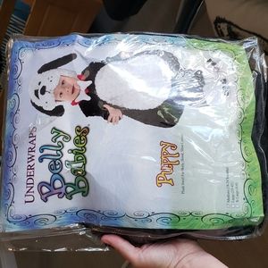 Underwraps Belly Babies Puppy Dog Costume NWT